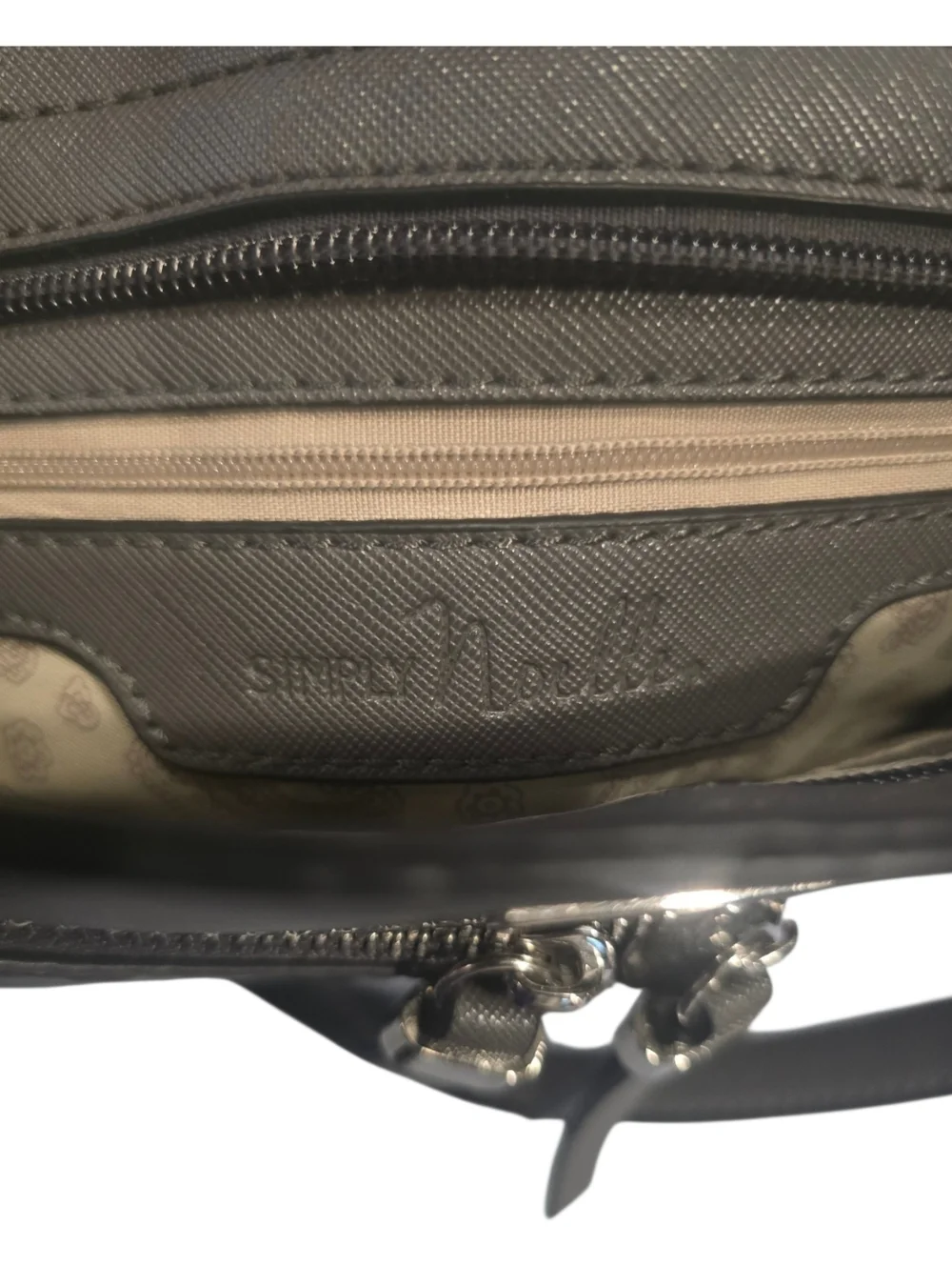 Simply Noelle Compact Gray Crossbody Bag Everyday Style Nylon Body - Picture 6 of 12